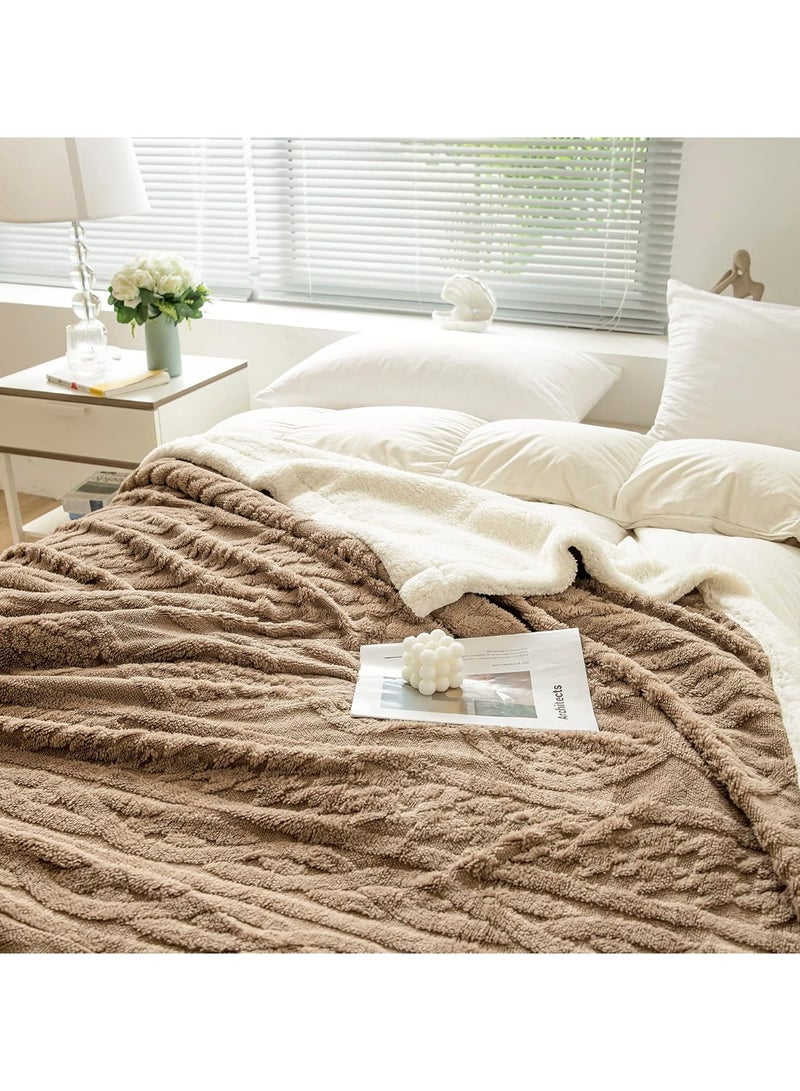 Blanket Thick Throw Soft Plush Fluffy Boho Tufted Blanket for Bed Sofa Couch - Image 2